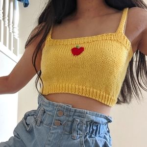 handmade knit tank